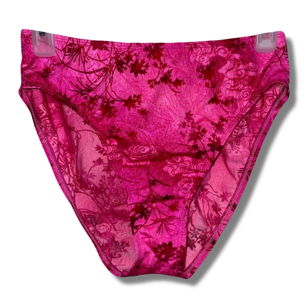 Vintage 90s Pink Floral Bikini Bottom